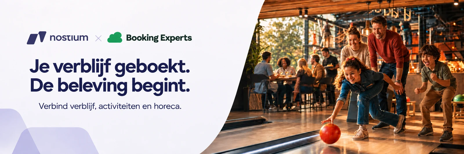 Nostium × Booking Experts — Je verblijf geboekt. De beleving begint.